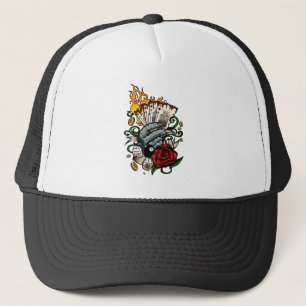 Gorra De Camionero Mano De Tarjetas