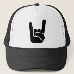 Gorra De Camionero Mano del metal de la roca