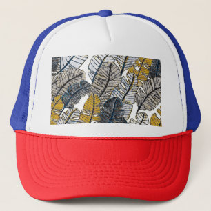 Gorra De Camionero Mano dibujada: hojas tropicales