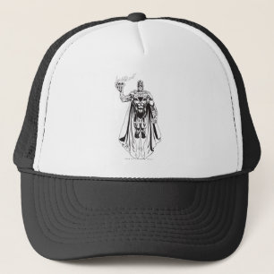 Gorra De Camionero Mano negra con el cráneo 3