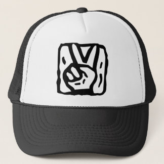 Gorra De Camionero Manos del signo de la paz