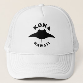 Gorra De Camionero Manta Ray buceando en Kona, Hawaii
