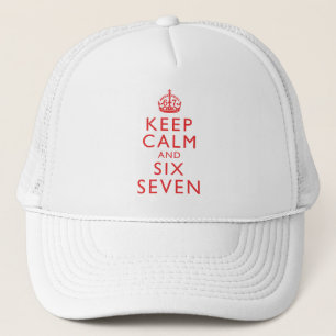 Gorra De Camionero Mantén la Calma Seis Siete Ropa de Humor Viral Mem