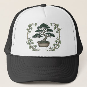 Gorra De Camionero Mantén tus Raíces Sigue Creciendo Árbol Bonsái Bot