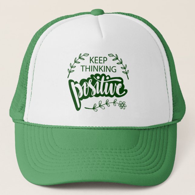 Gorra De Camionero Mantener el pensamiento positivo (Anverso)