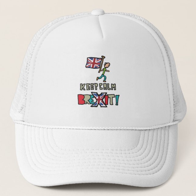 Gorra De Camionero Mantener la calma Brexit (Anverso)