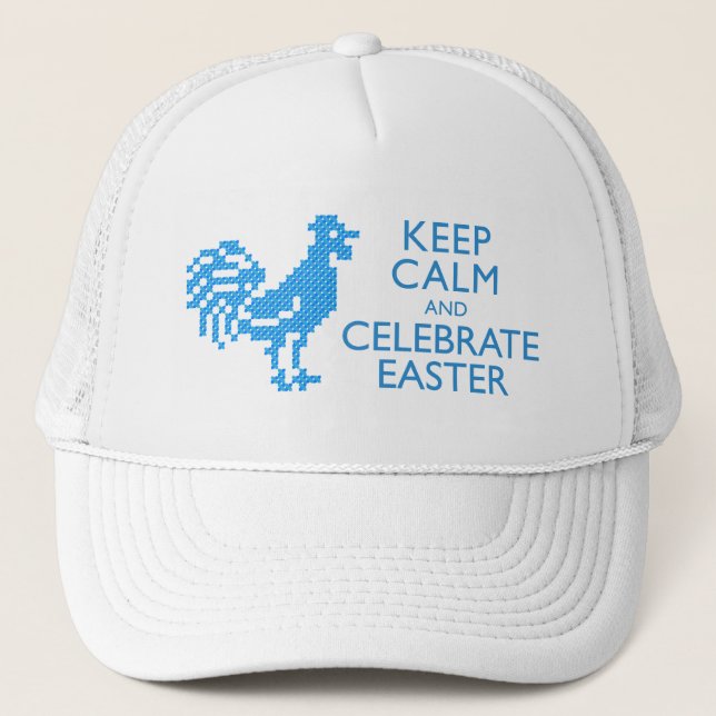 GORRA DE CAMIONERO MANTENER LA CALMA Y CELEBRAR EL PASO (Anverso)