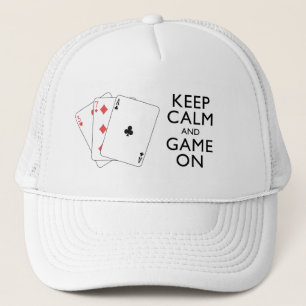 Gorra De Camionero MANTENER LA CALMA Y EL JUEGO EN MARCHA - Juegos co