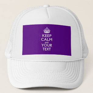 Gorra De Camionero Mantener la CALMA y el texto personalizados