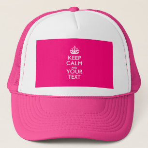 Gorra De Camionero Mantener la CALMA y el texto personalizados