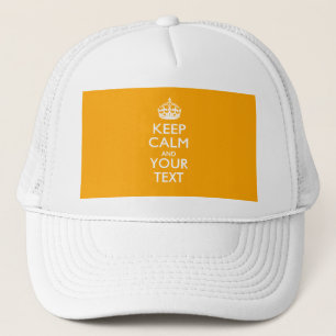 Gorra De Camionero Mantener la CALMA y el texto personalizados