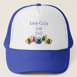 Gorra De Camionero Mantener La Calma Y Gritar Bingo