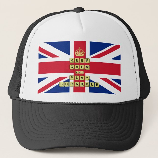 Gorra De Camionero Mantener la calma y jugar a juegos de mesa (Anverso)