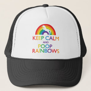 Gorra De Camionero Mantener la calma y las aromas de cerda unicornio