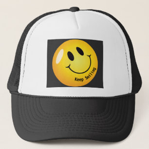 Gorra De Camionero Mantener La Emoji Sonriente Bonito Elegante Carro 