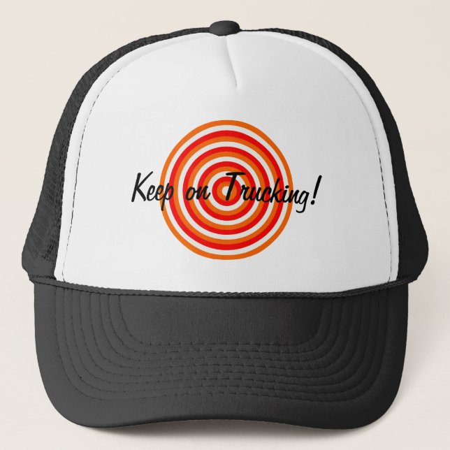Gorra De Camionero Mantener sobre el tapón de Círculos Concéntricos d (Anverso)
