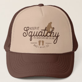 Gorra De Camionero Manténgalo Squatchy Trucker Hat