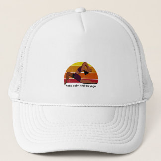 Gorra De Camionero Mantengan la calma y hagan yoga