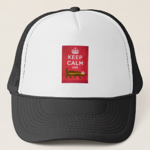 Gorra De Camionero Mantengan la calma y sigan con Honey Badger