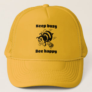 Gorra De Camionero Manténgase ocupado sé feliz Personalizado motivado