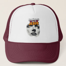 Gorra De Camionero Manteniendo mis ojos en JESÚS - Cristiano