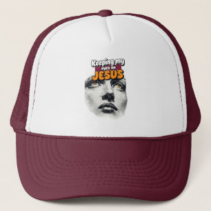 Gorra De Camionero Manteniendo mis ojos en JESÚS - Cristiano