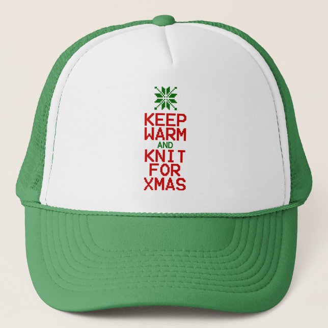 Gorra De Camionero Mantente cálido y amable con los navideños (Anverso)