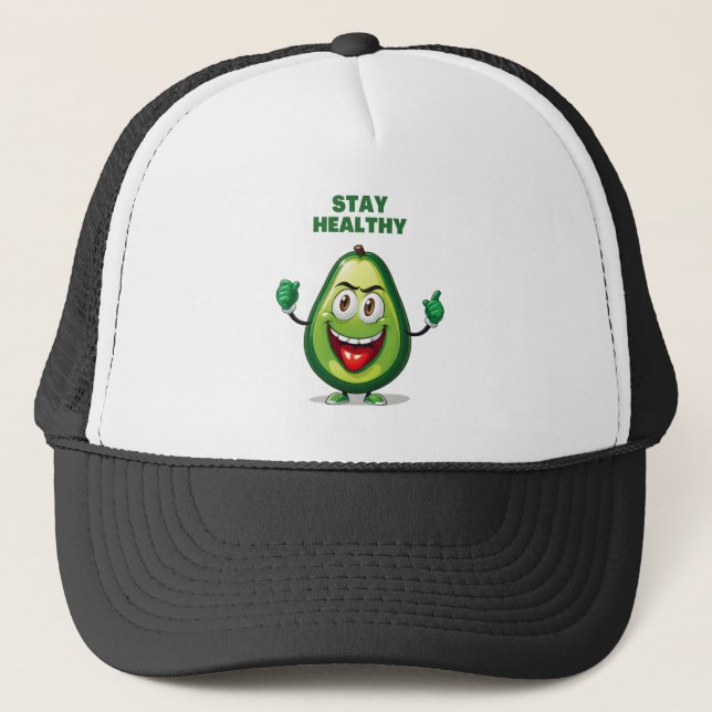 Gorra De Camionero Mantente saludable (Anverso)