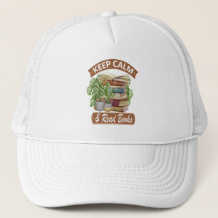 Gorra De Camionero Mantente tranquilo y lee un libro