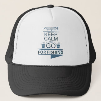 Gorra De Camionero Mantente tranquilo y ve a pescar