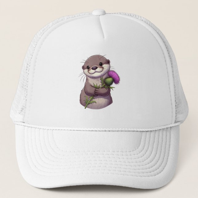 Gorra De Camionero Mantequilla de acuarela y fragmento (Anverso)
