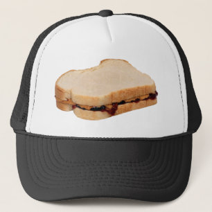 Gorra De Camionero Mantequilla de cacahuete y sandwich de gelatina