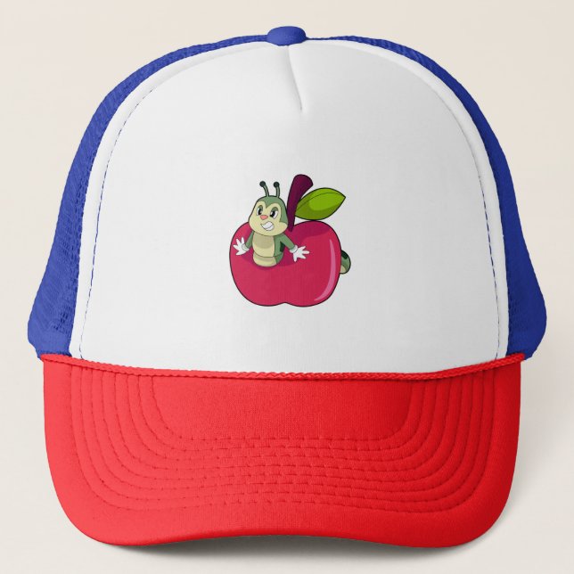 Gorra De Camionero Manzana de oruga (Anverso)