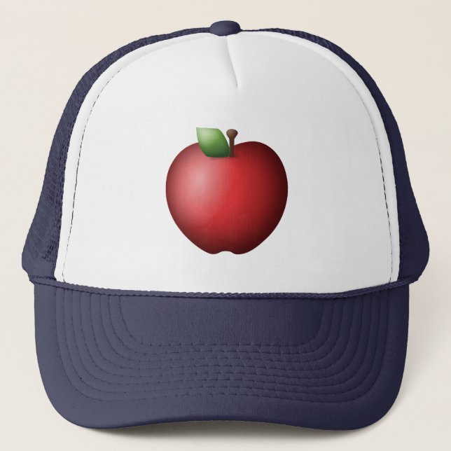 Gorra De Camionero Manzana roja - Emoji (Anverso)