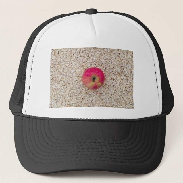 Gorra De Camionero Manzana sobre avena (Anverso)
