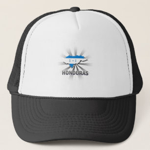 Gorra De Camionero Mapa 2,0 de la bandera de Honduras