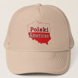 Gorra De Camionero Mapa americano de Polski