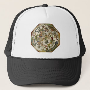 Gorra De Camionero Mapa celestial de la vintage planisphere de Peter 