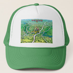 Gorra De Camionero Mapa de Austin