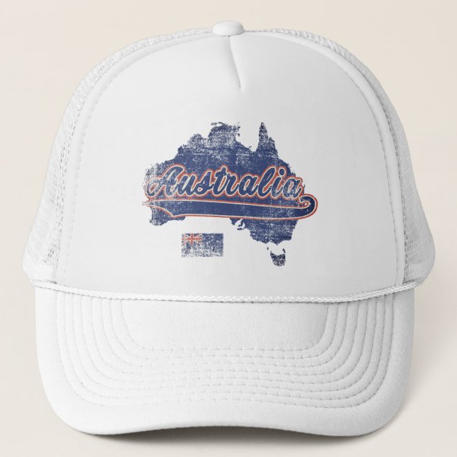 Gorra De Camionero Mapa de Australia (Anverso)