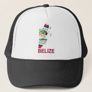 Gorra De Camionero Mapa de Belice