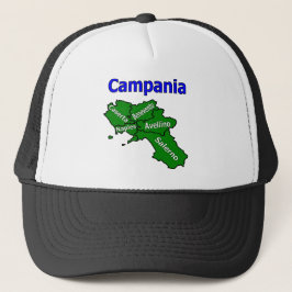 Gorra De Camionero Mapa de Campania con Provincias
