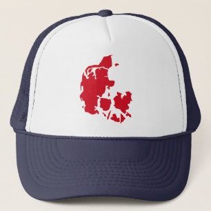 Gorra De Camionero Mapa de Dinamarca
