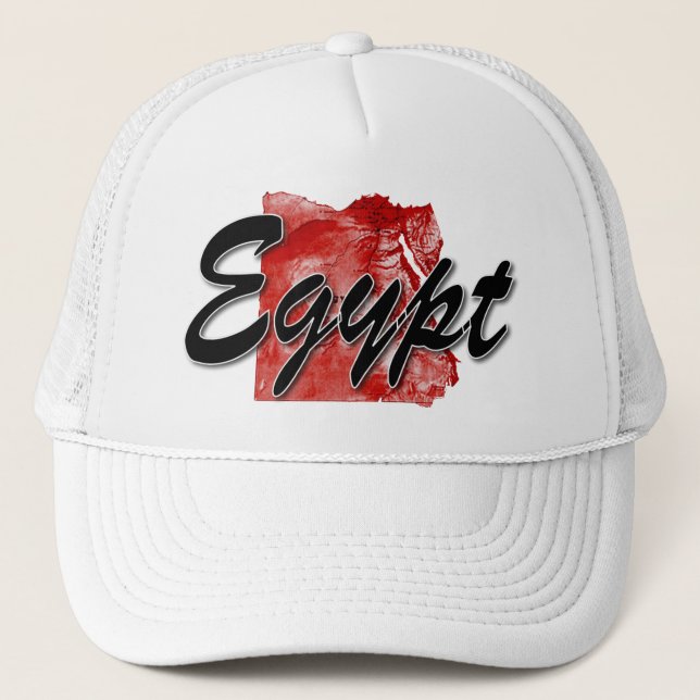 Gorra De Camionero Mapa de Egipto (Anverso)