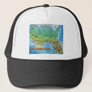 Gorra De Camionero Mapa de Florida USA