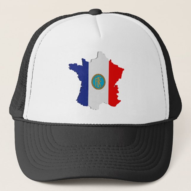 Gorra De Camionero Mapa de Francia (Anverso)