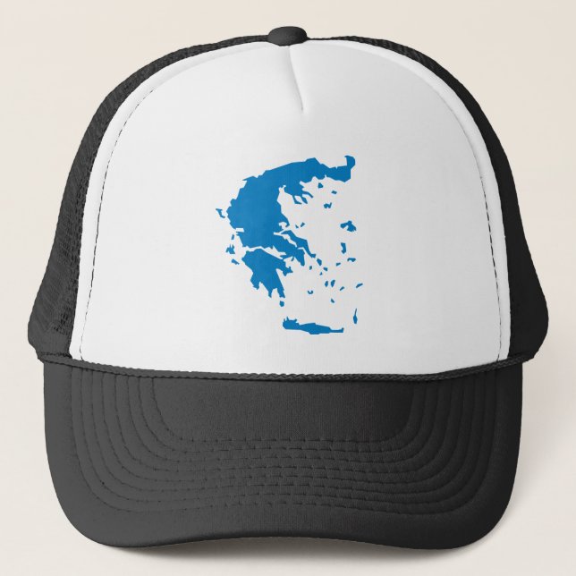 Gorra De Camionero Mapa de Grecia (Anverso)