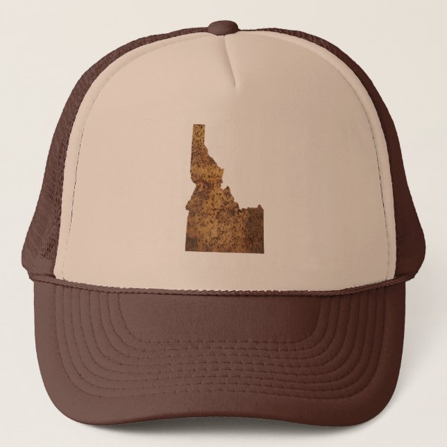 Gorra De Camionero Mapa de Idaho Spud (Anverso)
