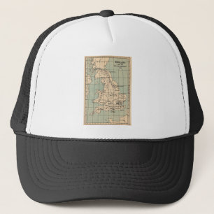 Gorra De Camionero Mapa de Inglaterra antigua