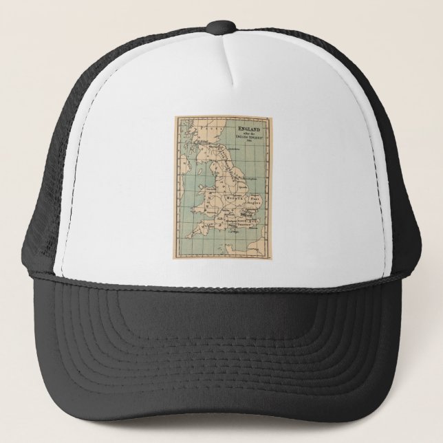 Gorra De Camionero Mapa de Inglaterra antigua (Anverso)